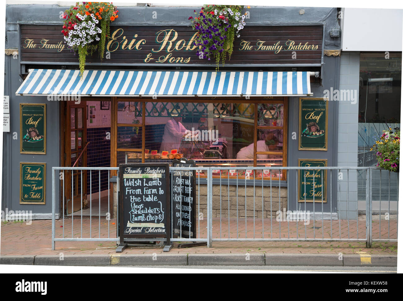 Butcher Shop, Oswestry Stock Photo - Alamy