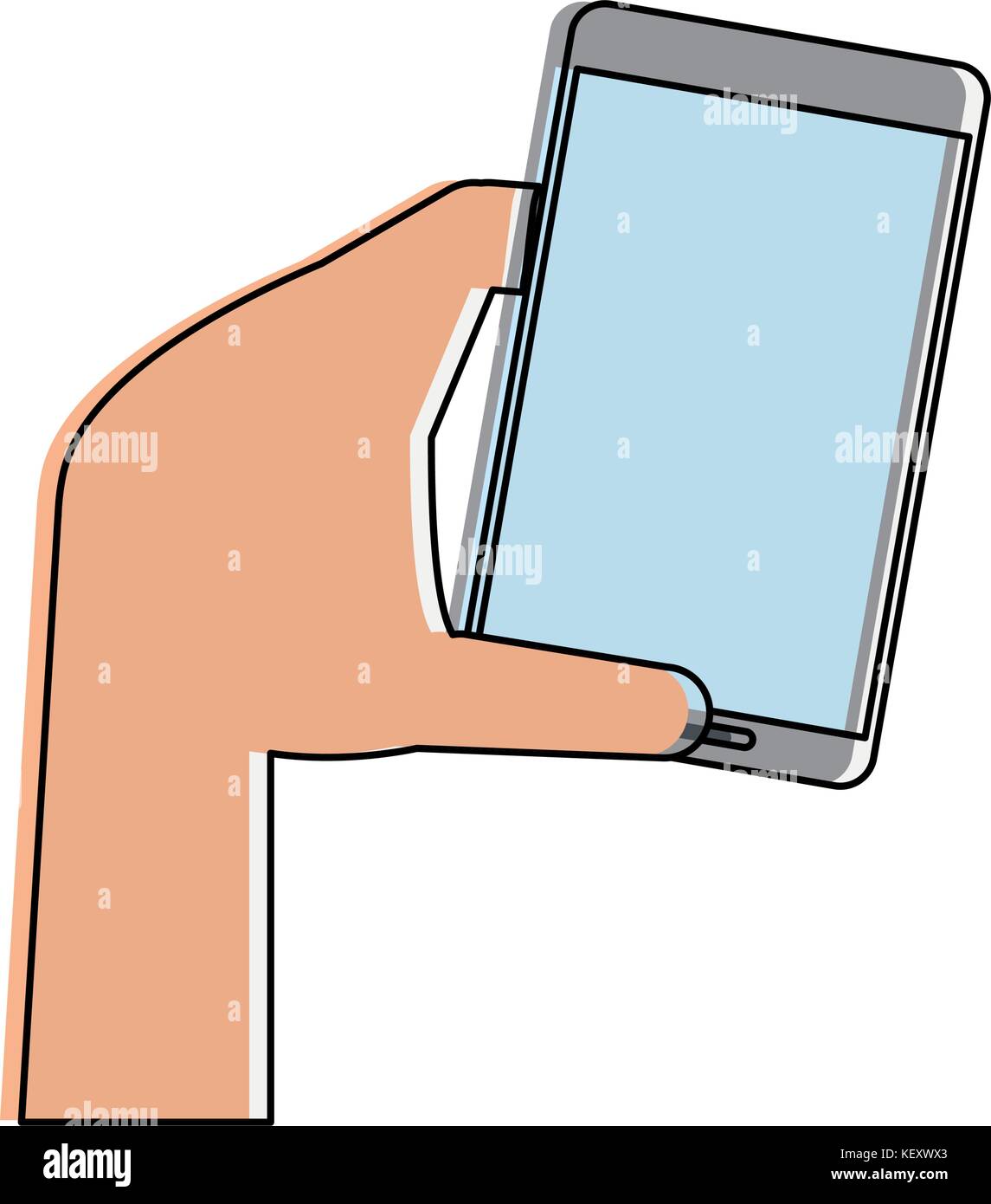 hand holding smartphone icon image Stock Vector Image & Art - Alamy