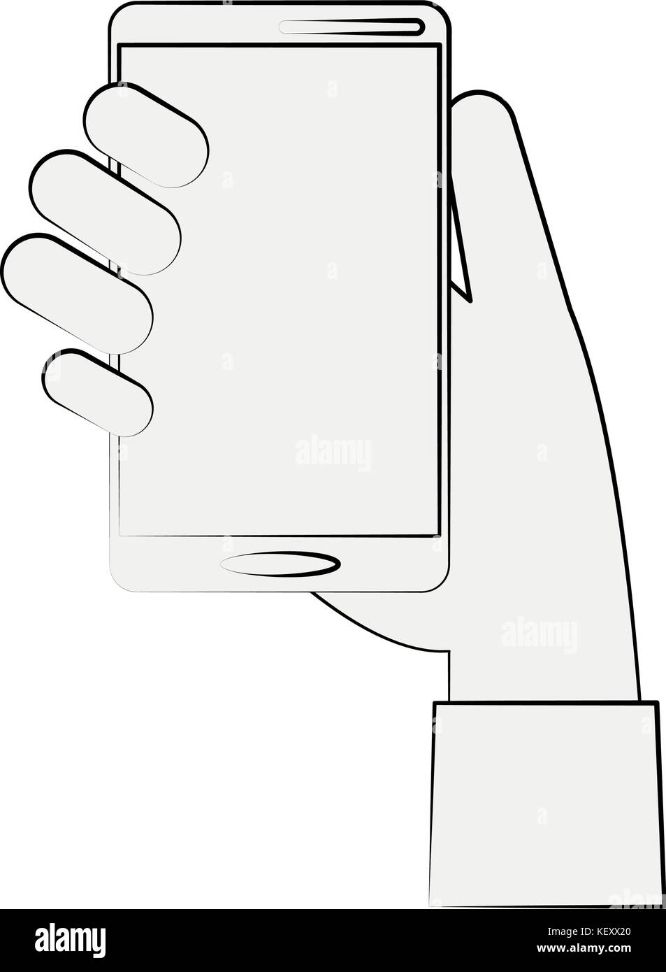 hand holding smartphone icon image Stock Vector Image & Art - Alamy