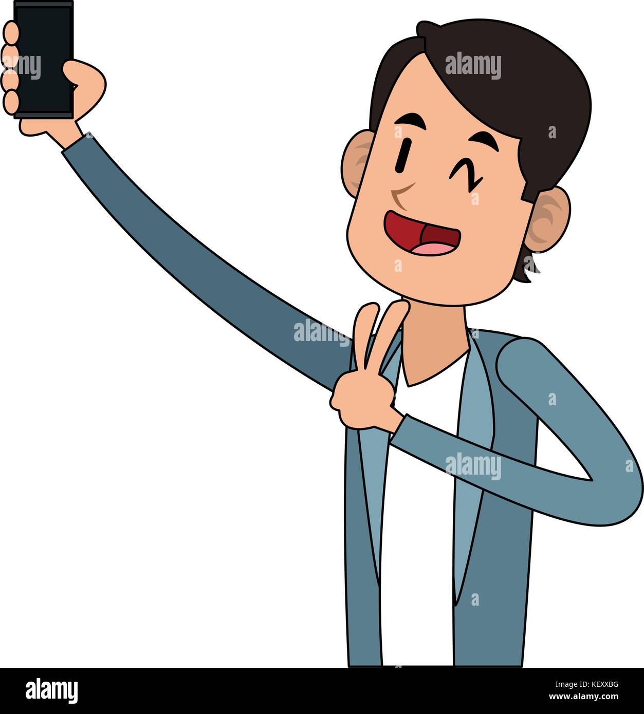 man using cellphone icon image Stock Vector Image & Art - Alamy