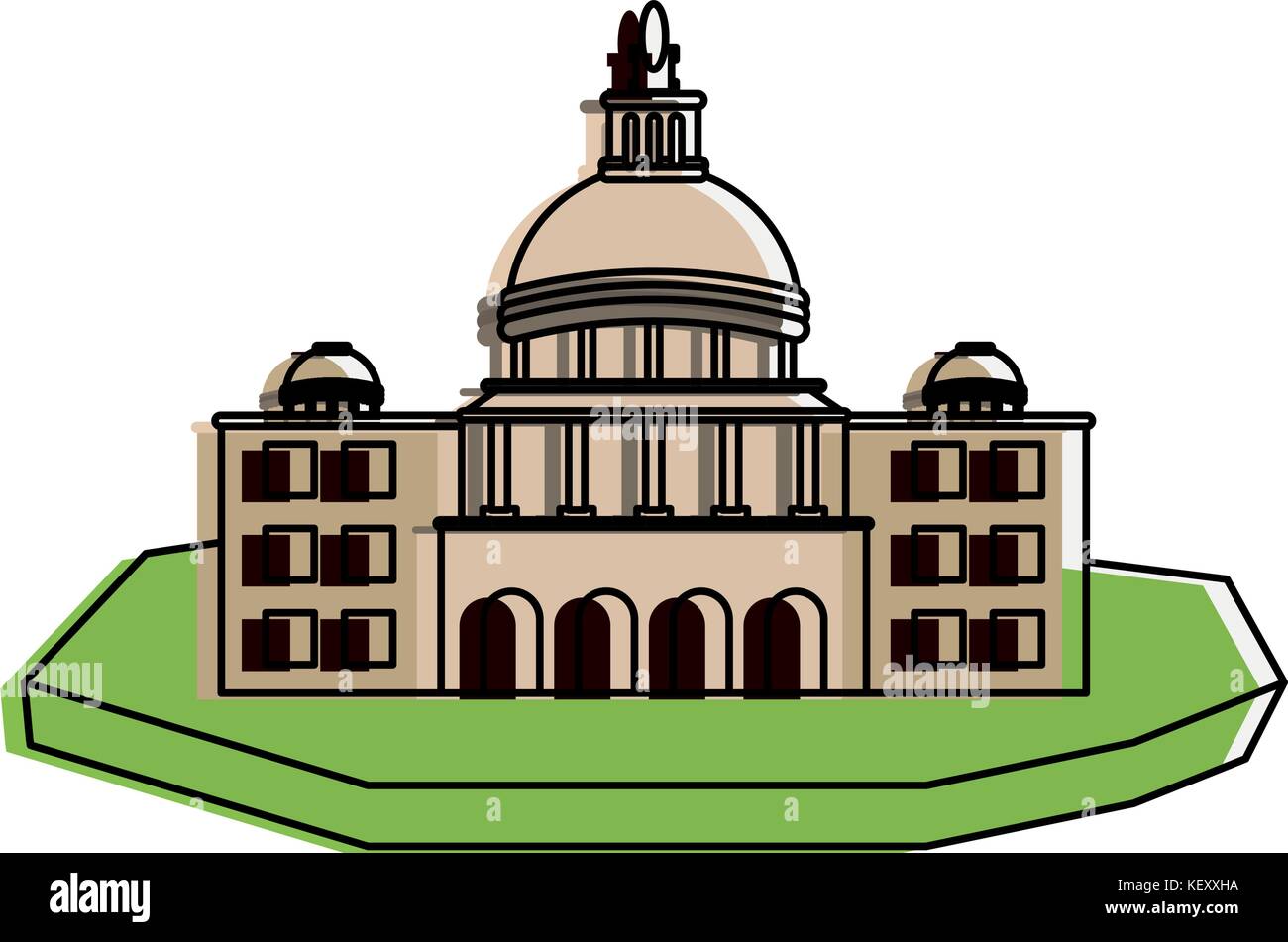 castle on isolated land icon image Stock Vector Image & Art - Alamy
