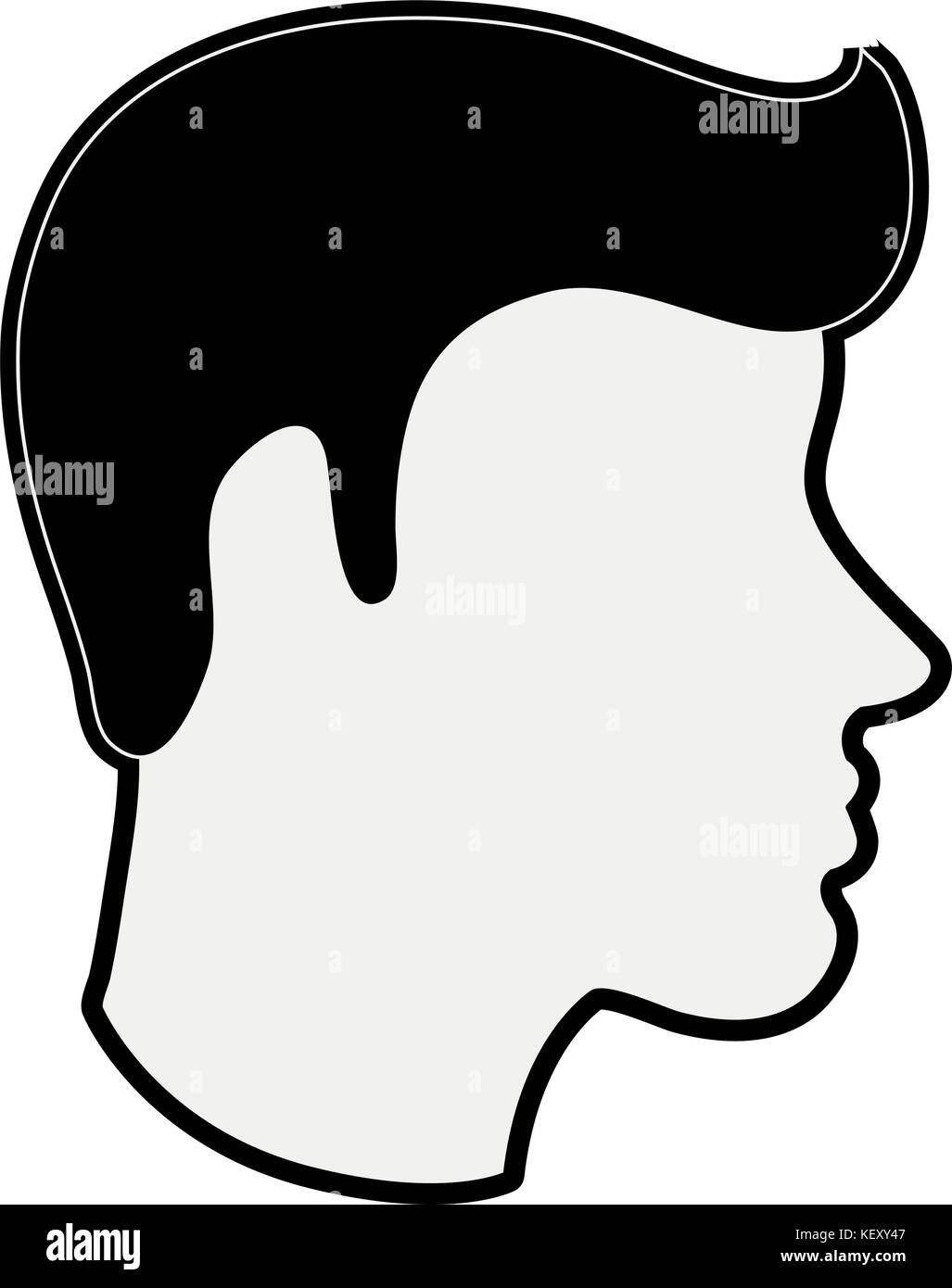 man avatar head sideview icon image Stock Vector Image & Art - Alamy