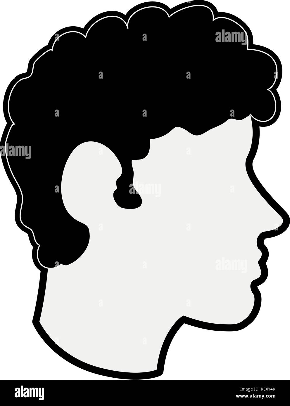 man avatar head sideview icon image Stock Vector Image & Art - Alamy