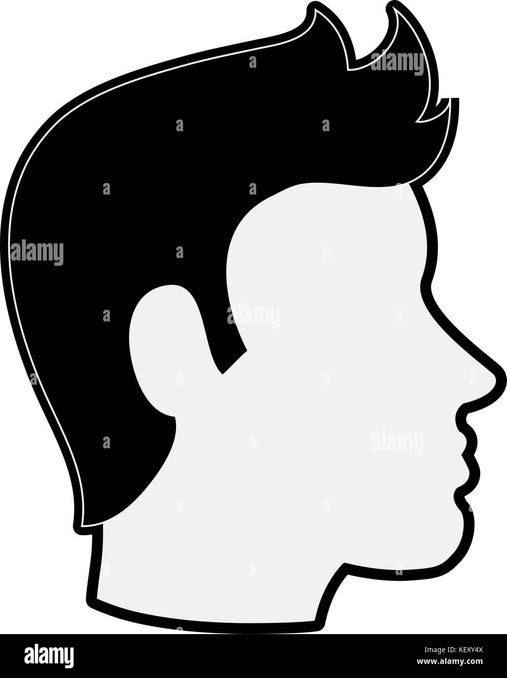 man avatar head sideview icon image Stock Vector Image & Art - Alamy