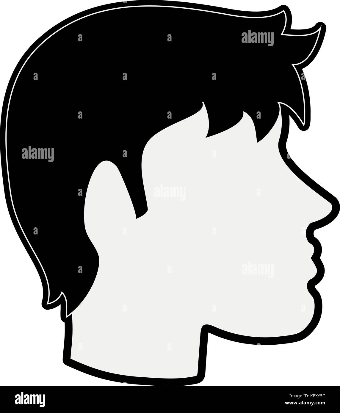 man avatar head sideview icon image Stock Vector Image & Art - Alamy