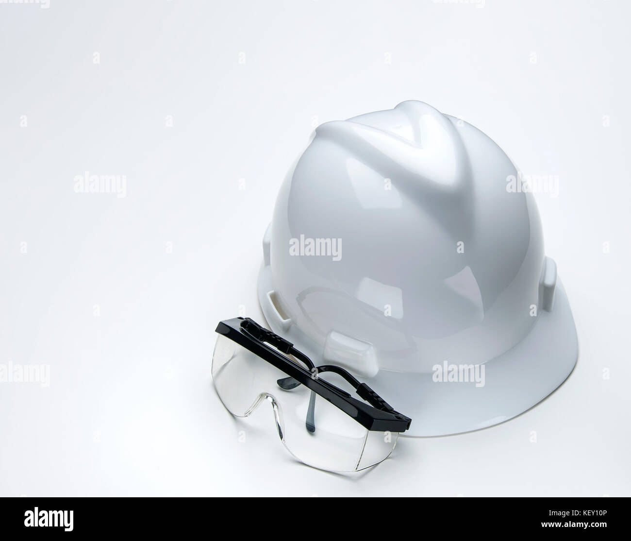 protective-head-gear-hard-hat-and-safety-glasses-stock-photo-alamy