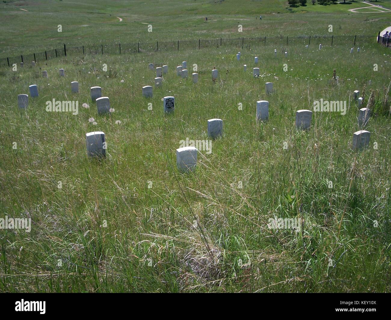 Little Bighorn battle field, Crow Indian Reservation in Big Horn County
