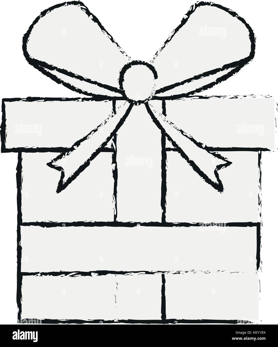 gift box with ribbon bow Stock Vector Image & Art - Alamy