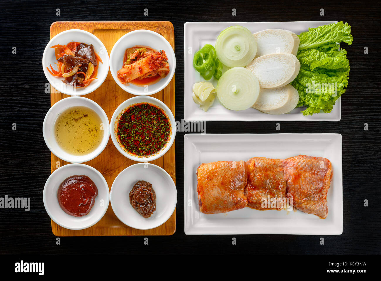 Korean sauces and condiments Stock Photo Alamy