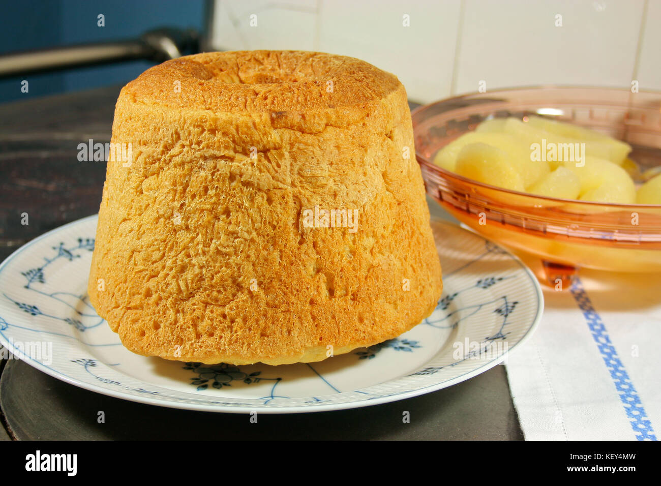 typical food with pears Stock Photo