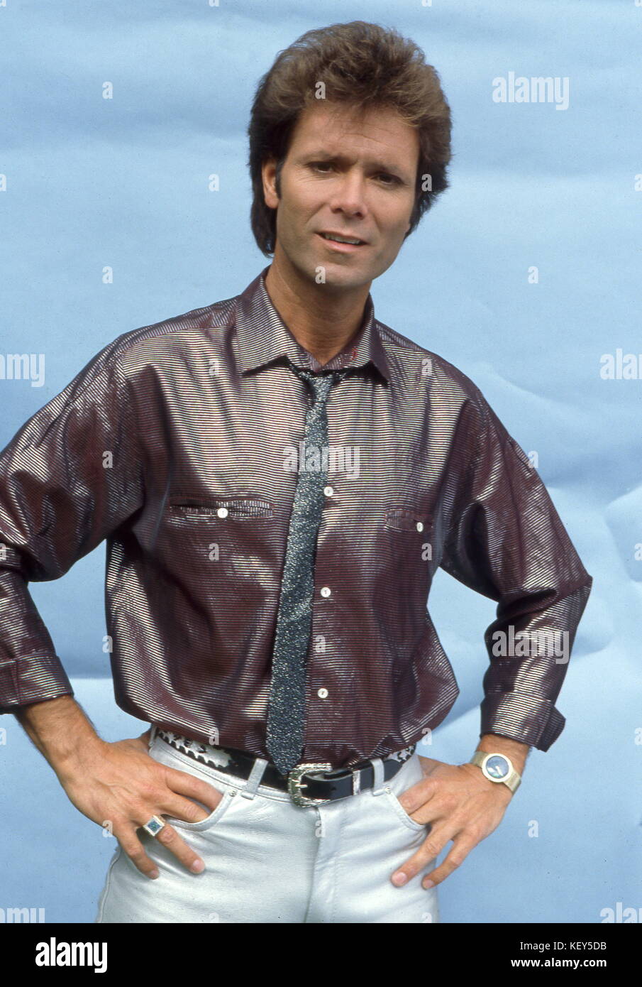 Cliff Richard portrait 1988 Stock Photo - Alamy