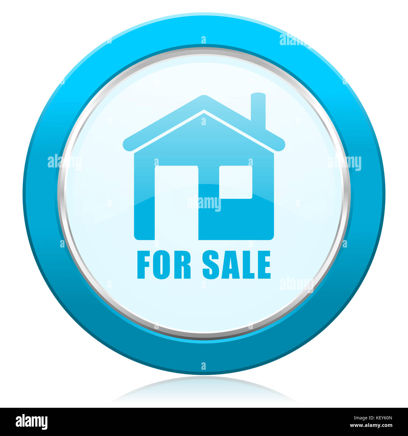 Sold blue round flat hi-res stock photography and images - Alamy