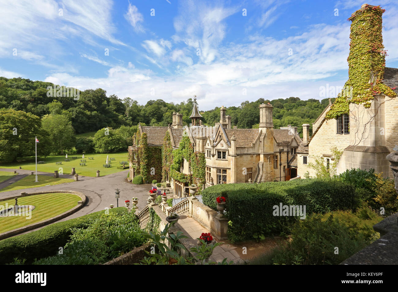 Castle Combe Manor House, Wiltshire, England Stock Photo Alamy
