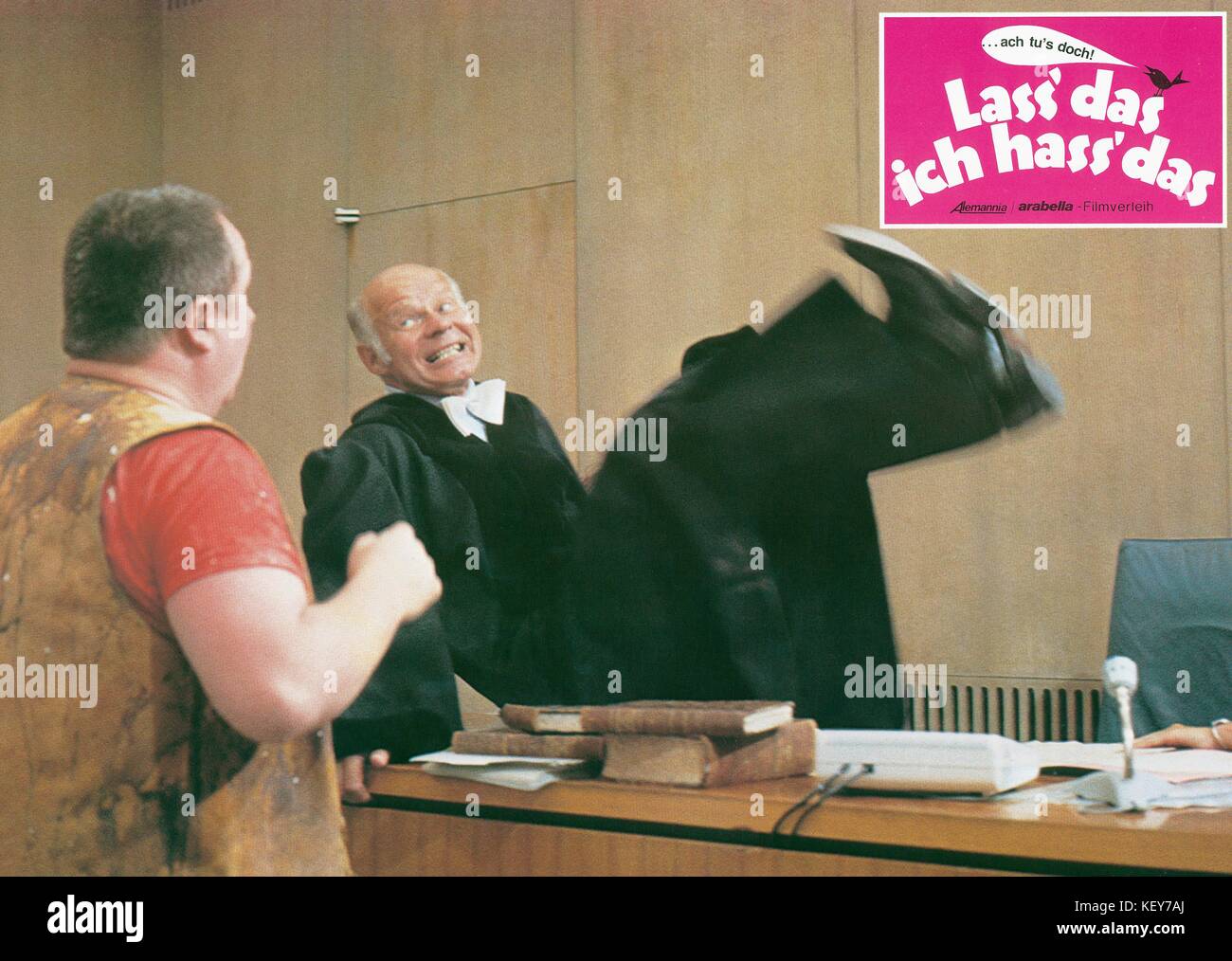 Lass das - ich hass das, aka: Die Supermasche, Deutschland 1983, Regie: Horst Hächler, Darsteller: Ralf Wolter Stock Photo