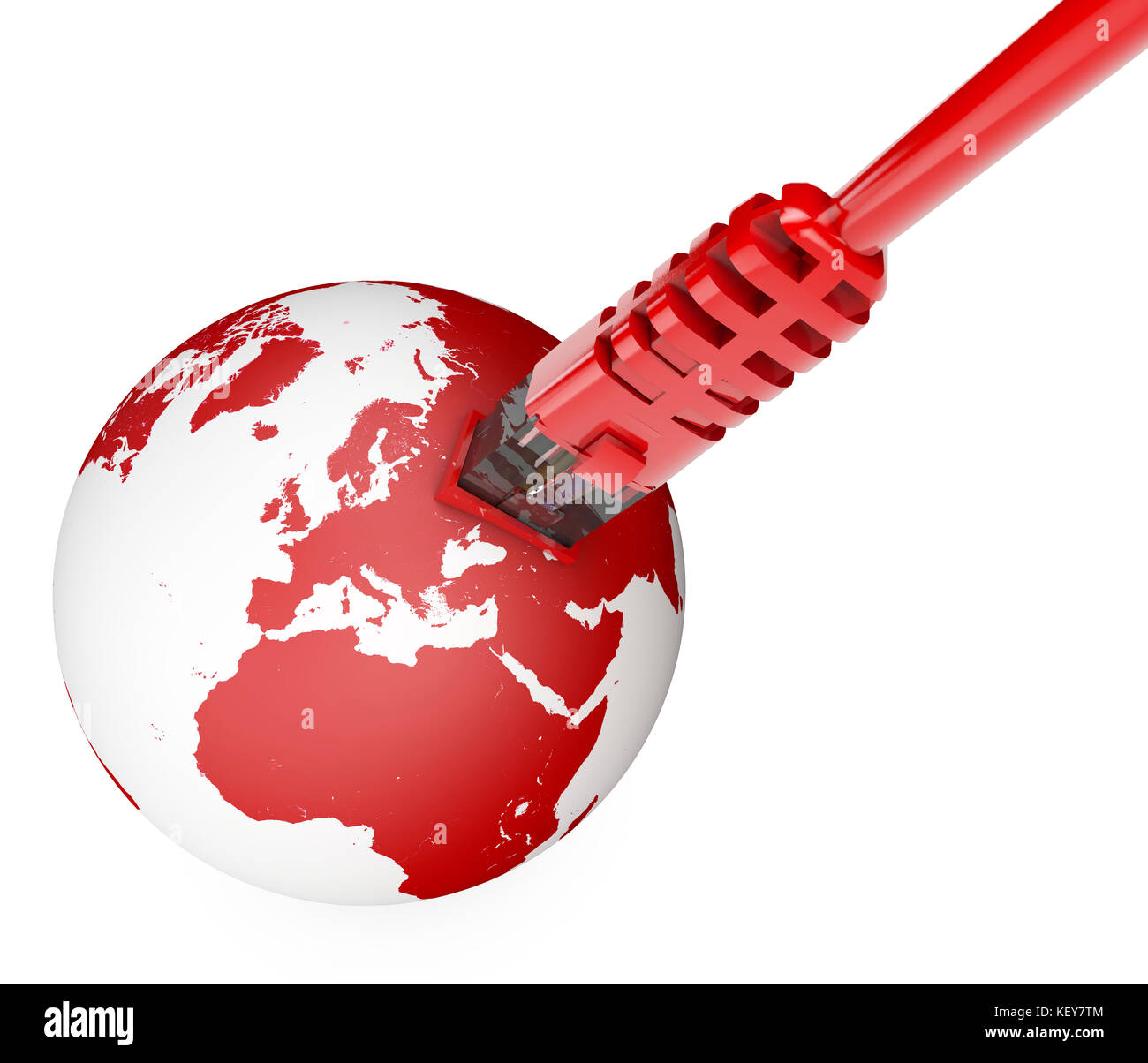 cable, connection, bandwidth. The world on the web