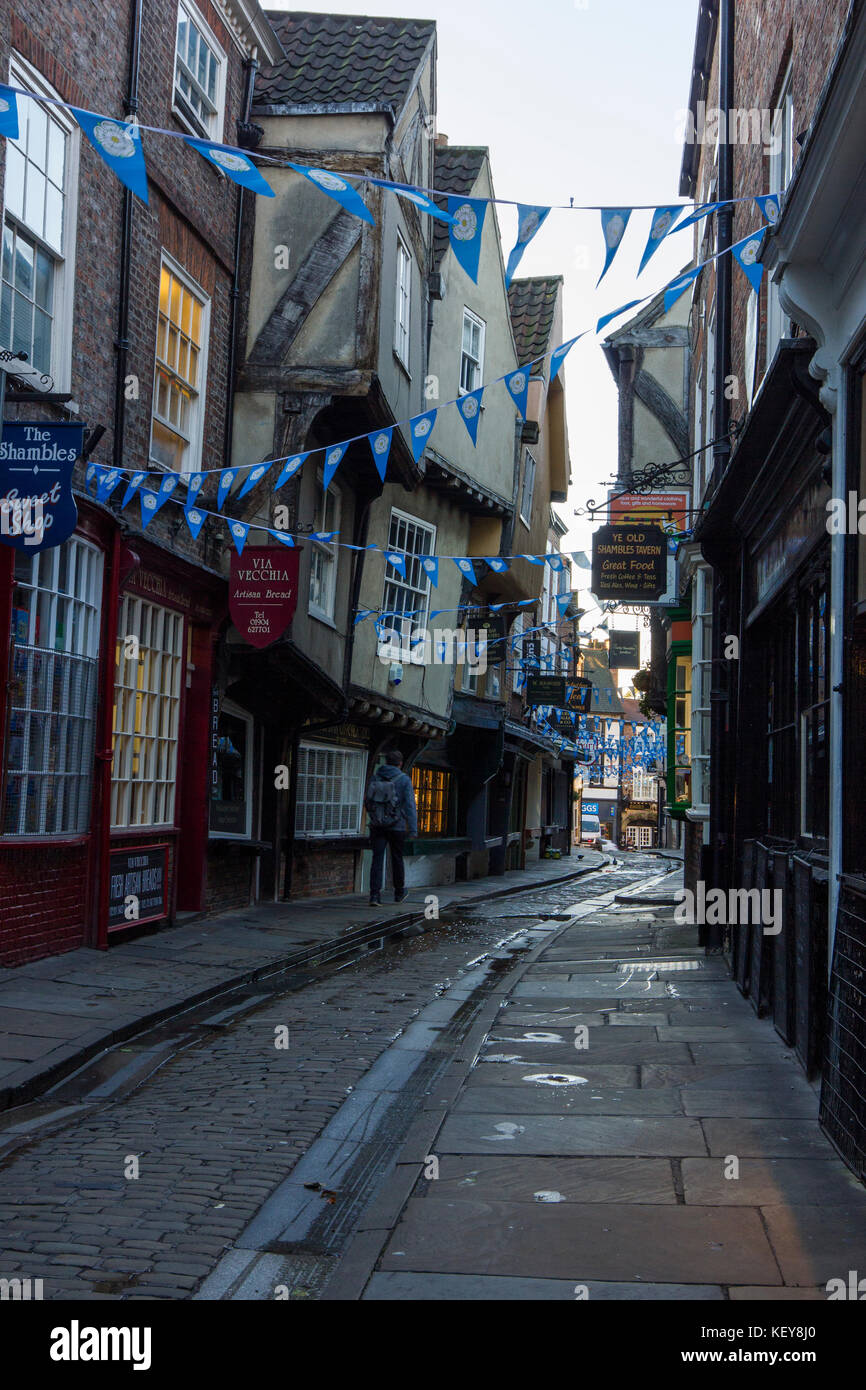 The Shambles of York, England UK Stock Photo