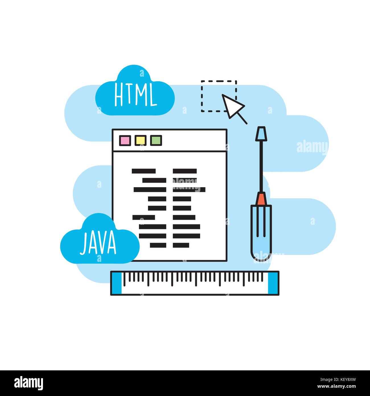 technology information programming system code Stock Vector Image & Art ...