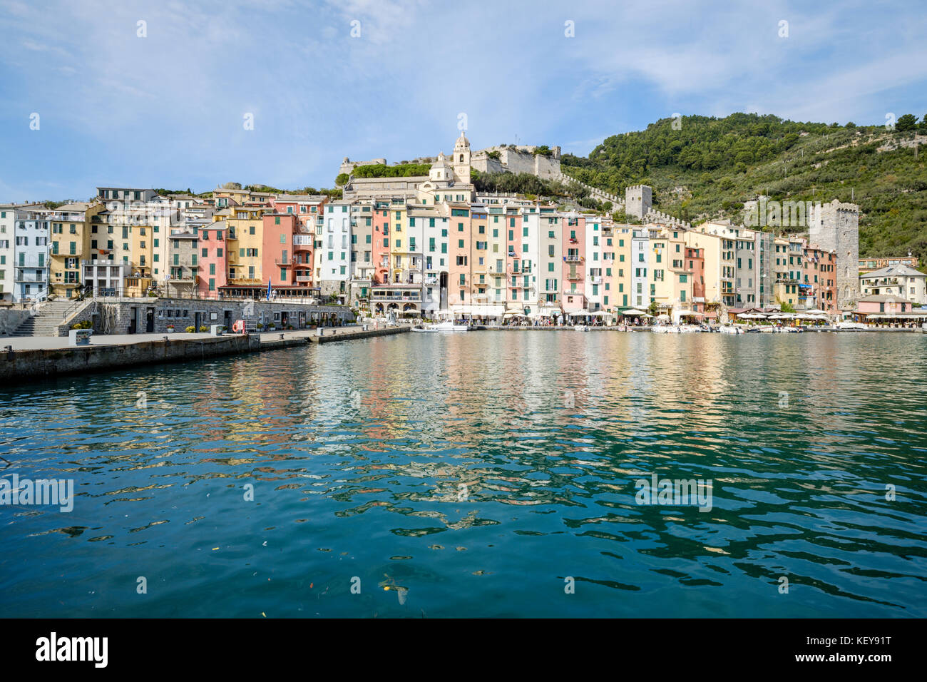 Porto Venere Old Town, Liguria, Italy Stock Photo