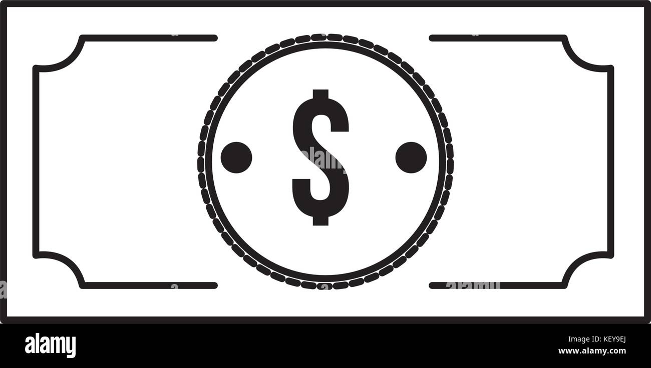 line bill dollar cas money currency Stock Vector Image & Art - Alamy