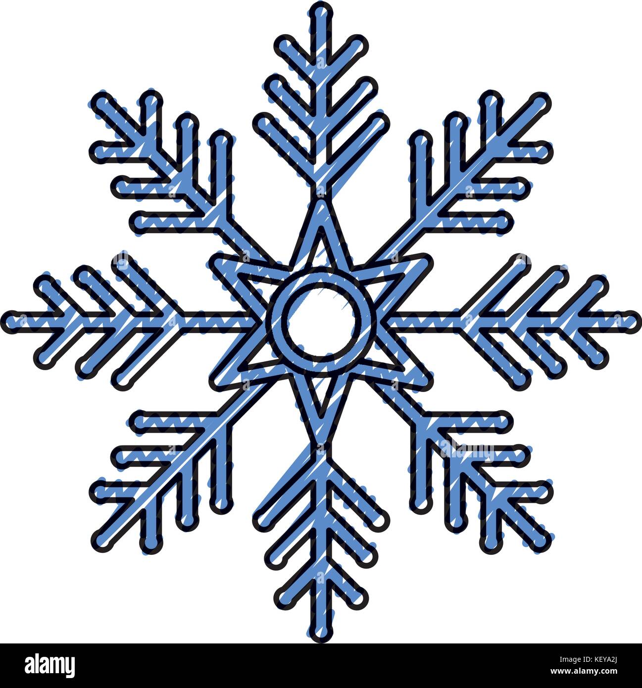 snowflake icon over white background vector illustration Stock Vector ...