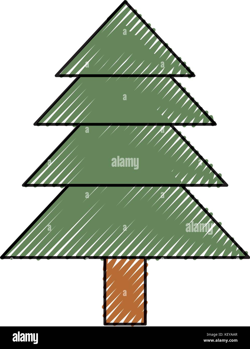 pine tree icon over white background vector illustration Stock Vector ...