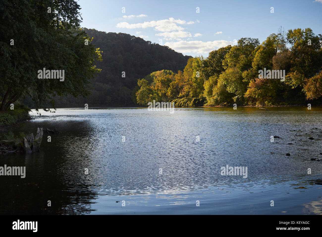 The Youghiogheny River at Boston, Pennsylvania, USA Stock Photo Alamy