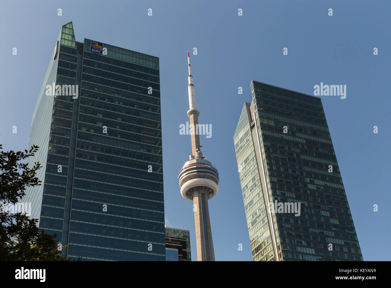 High modern buildings and CN Tower in Toronto, Canada Stock Photo - Alamy