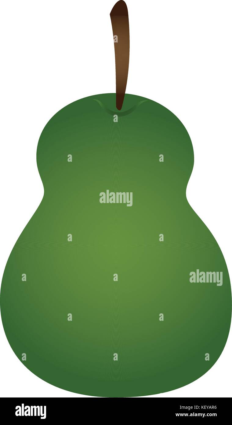 Pear on white background Stock Vector Image & Art - Alamy