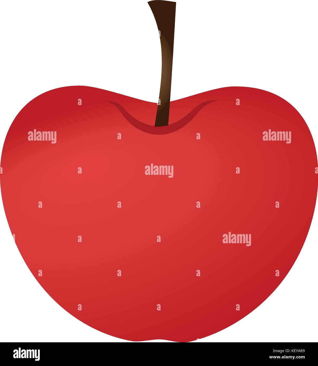 Apple on white background Stock Vector Image & Art - Alamy