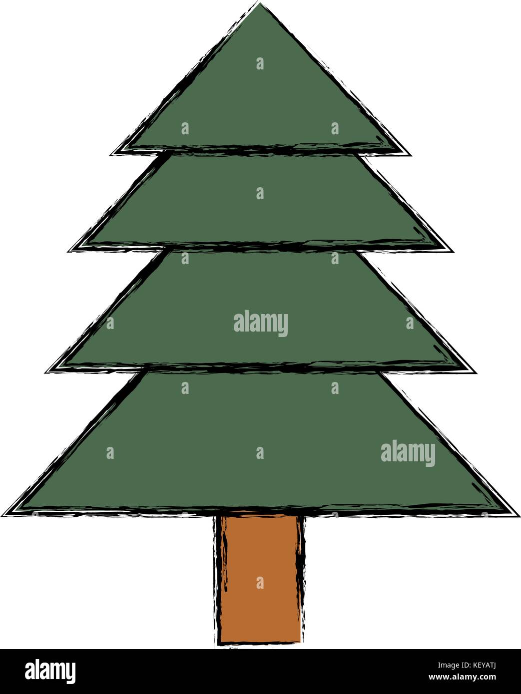 pine tree icon over white background vector illustration Stock Vector ...