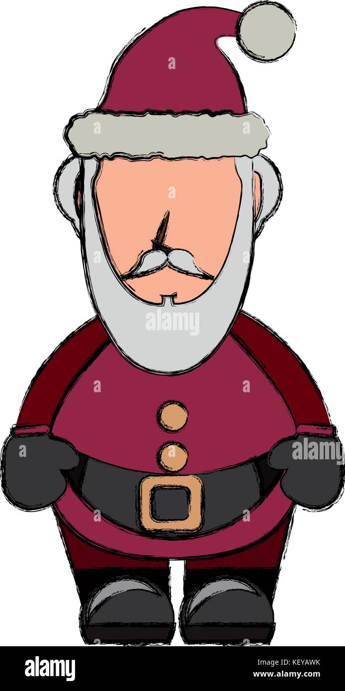 avatar santa claus icon over white background colorful design vector ...