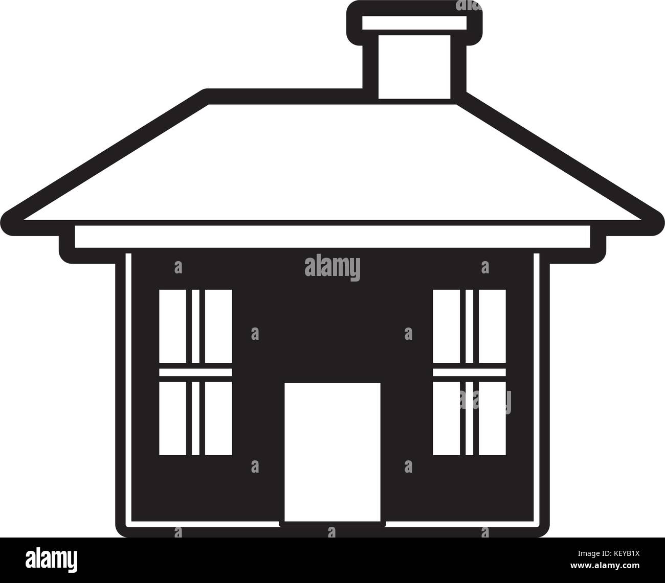 house icon over white background vector illustration Stock Vector Image ...