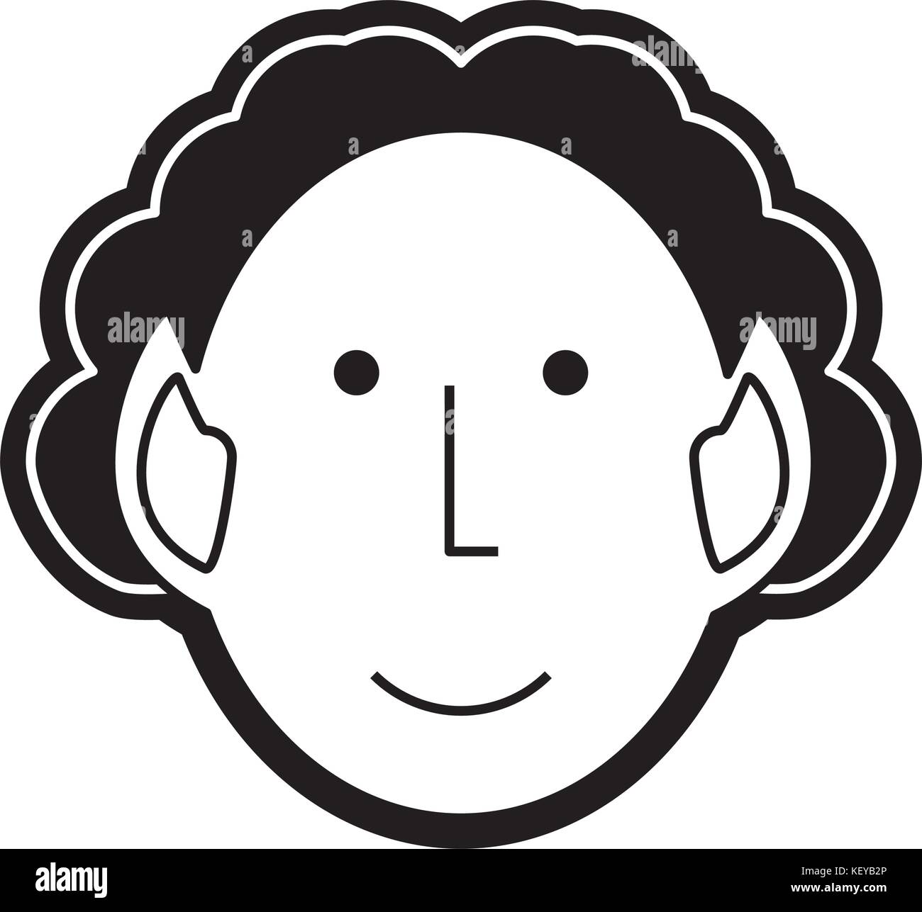 cartoon man icon over white background vector illustration Stock Vector ...