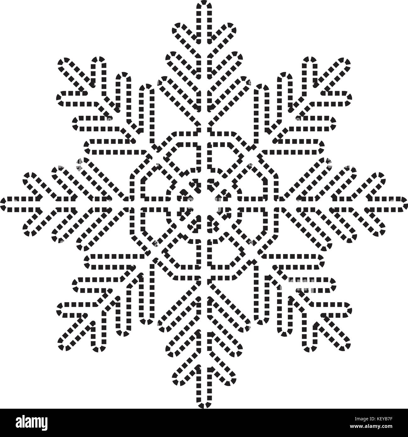 snowflake icon over white background vector illustration Stock Vector ...