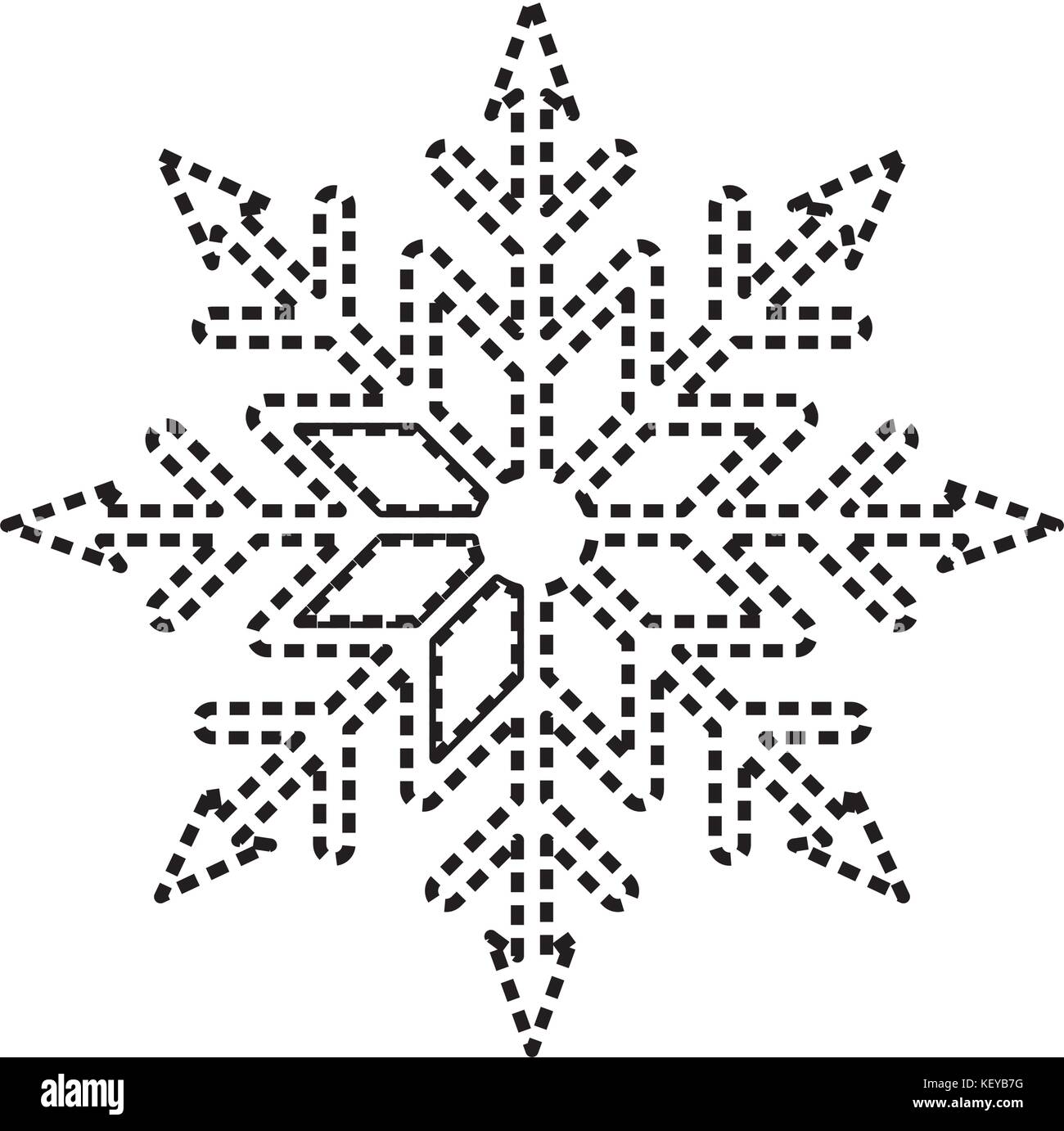 snowflake icon over white background vector illustration Stock Vector ...