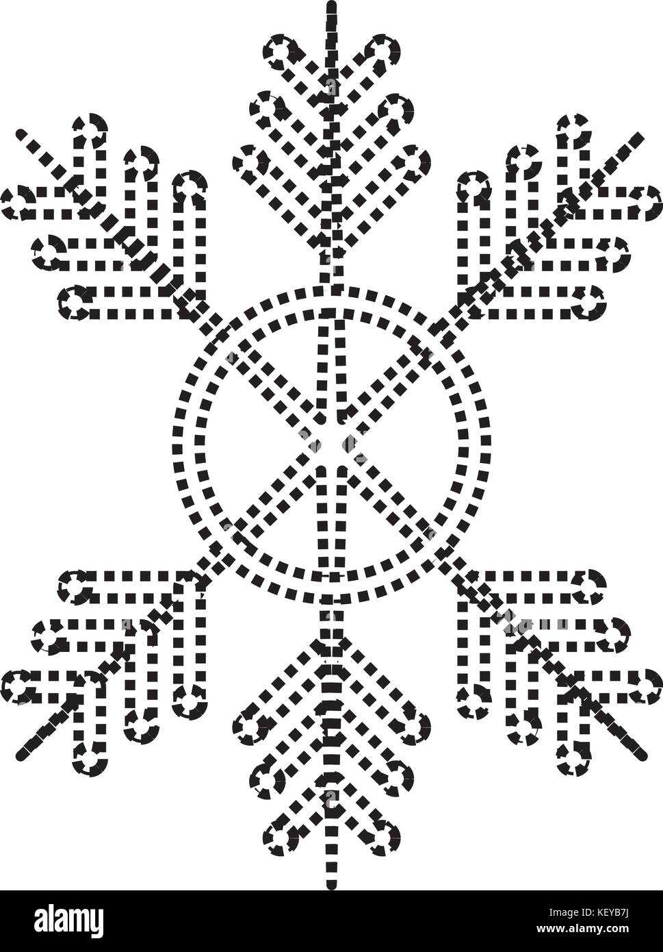 snowflake icon over white background vector illustration Stock Vector ...