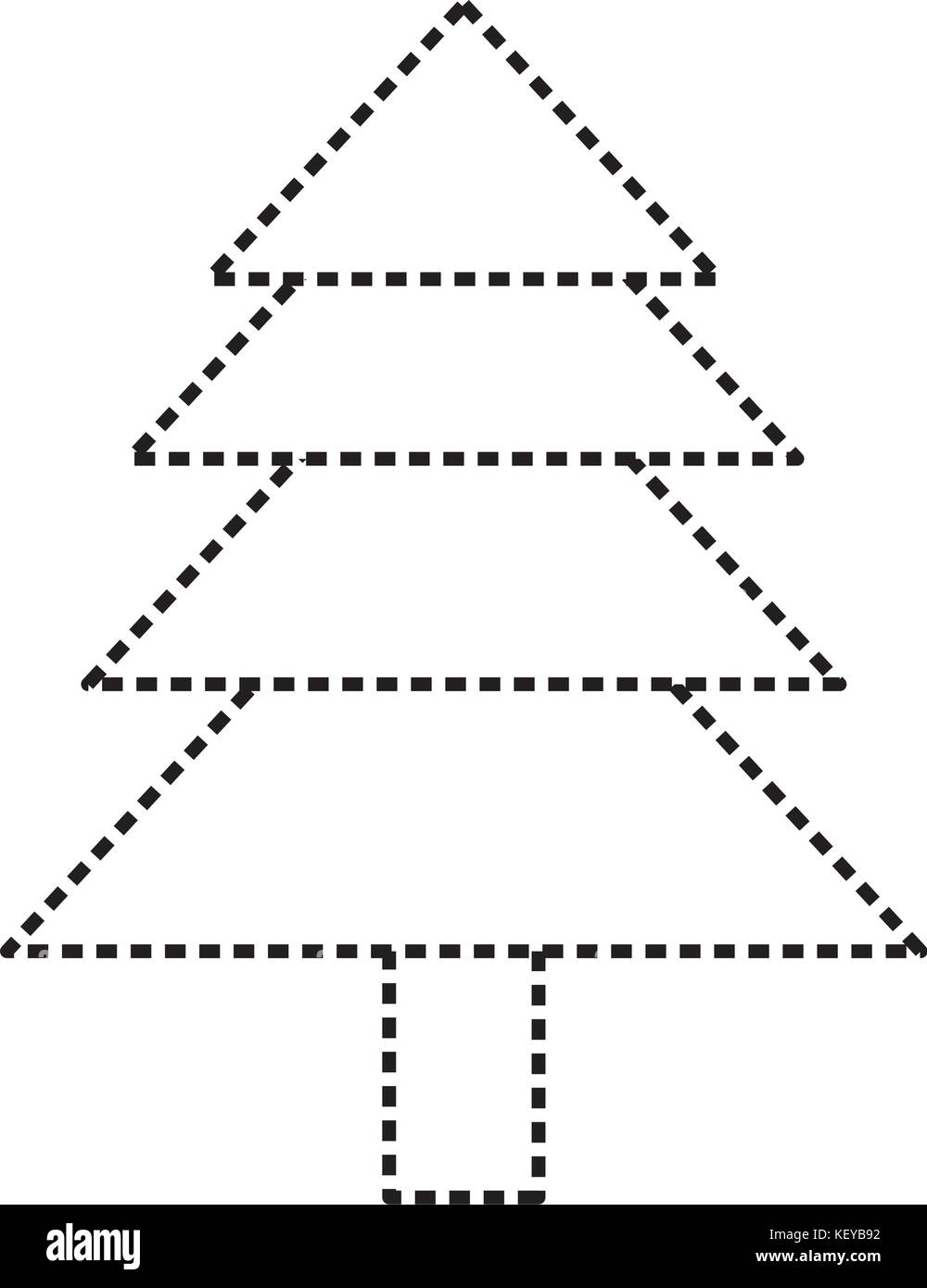 pine tree icon over white background vector illustration Stock Vector ...