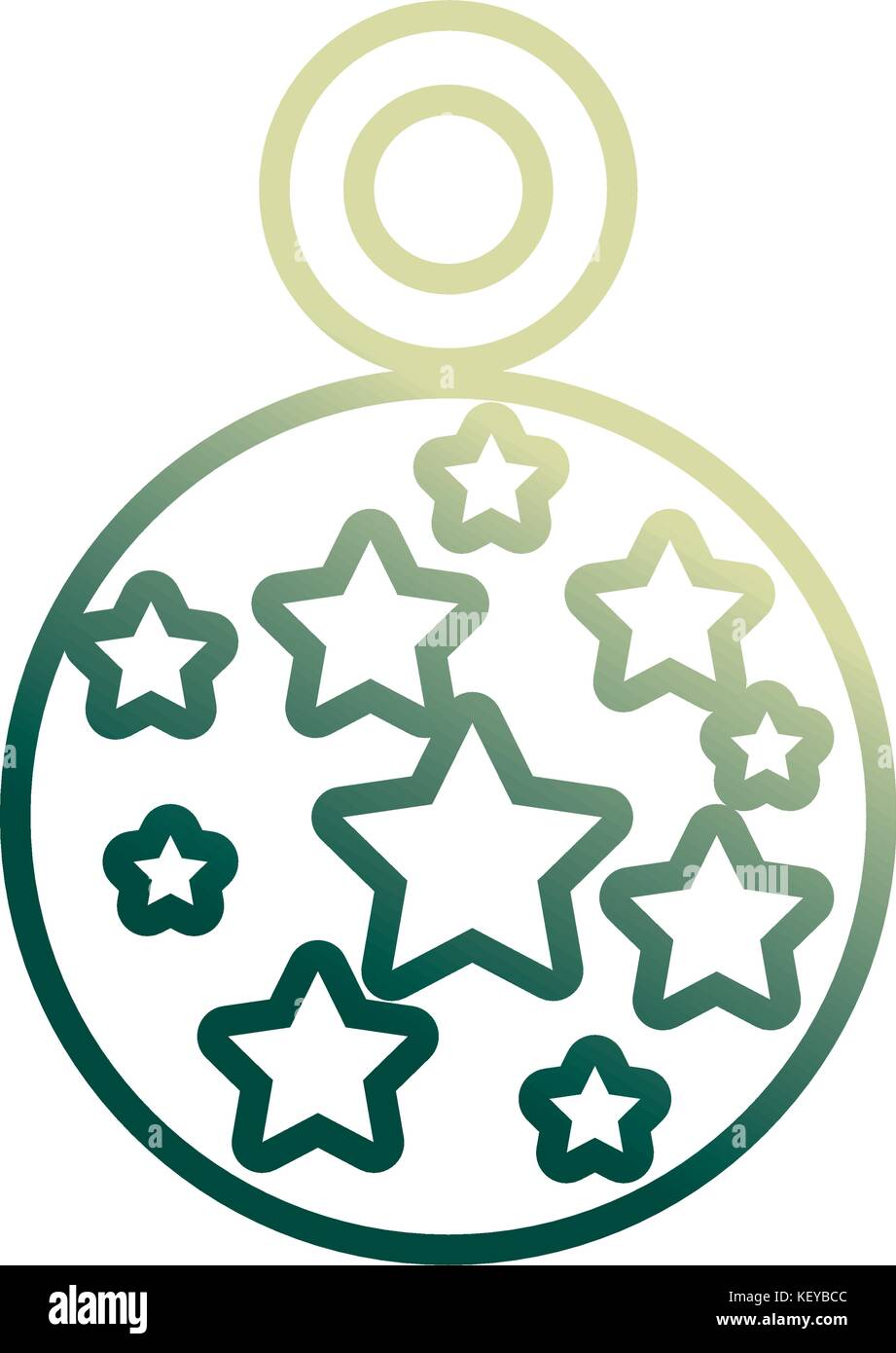 decorative christmas ball icon Stock Vector Image & Art - Alamy