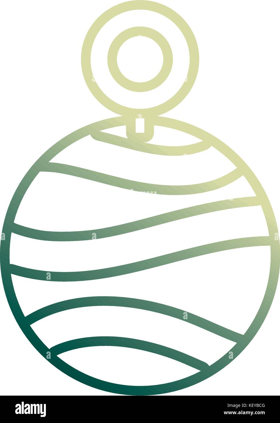 decorative christmas ball icon Stock Vector Image & Art - Alamy