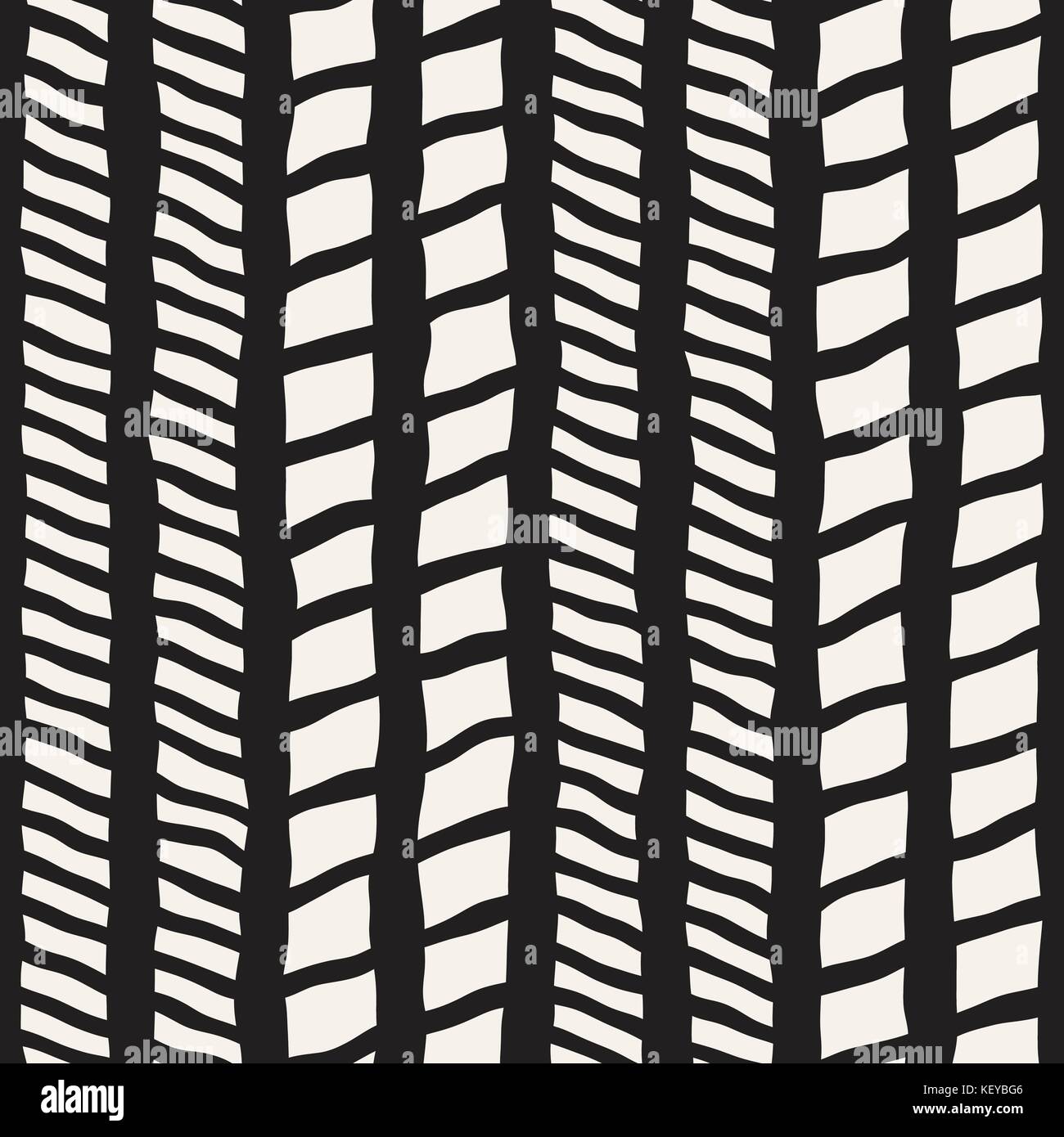 Seamless pattern with hand drawn brush strokes. Ink doodle grunge ...
