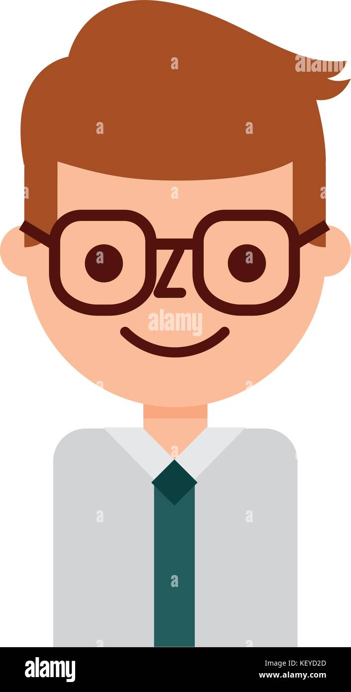 business young man character with glasses Stock Vector Image & Art - Alamy