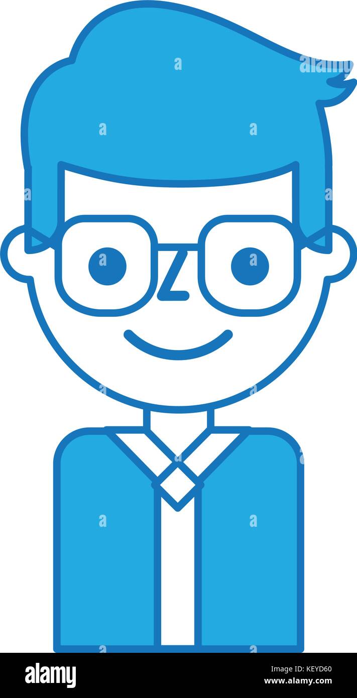 business young man character with glasses Stock Vector Image & Art - Alamy