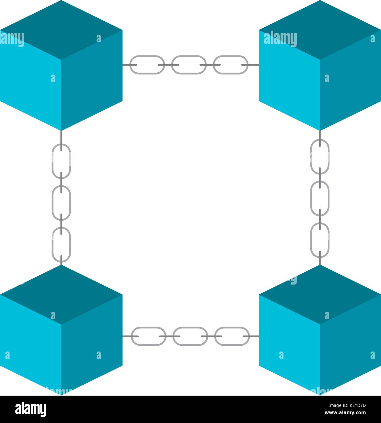 block chain business technology concept digital Stock Vector Image ...