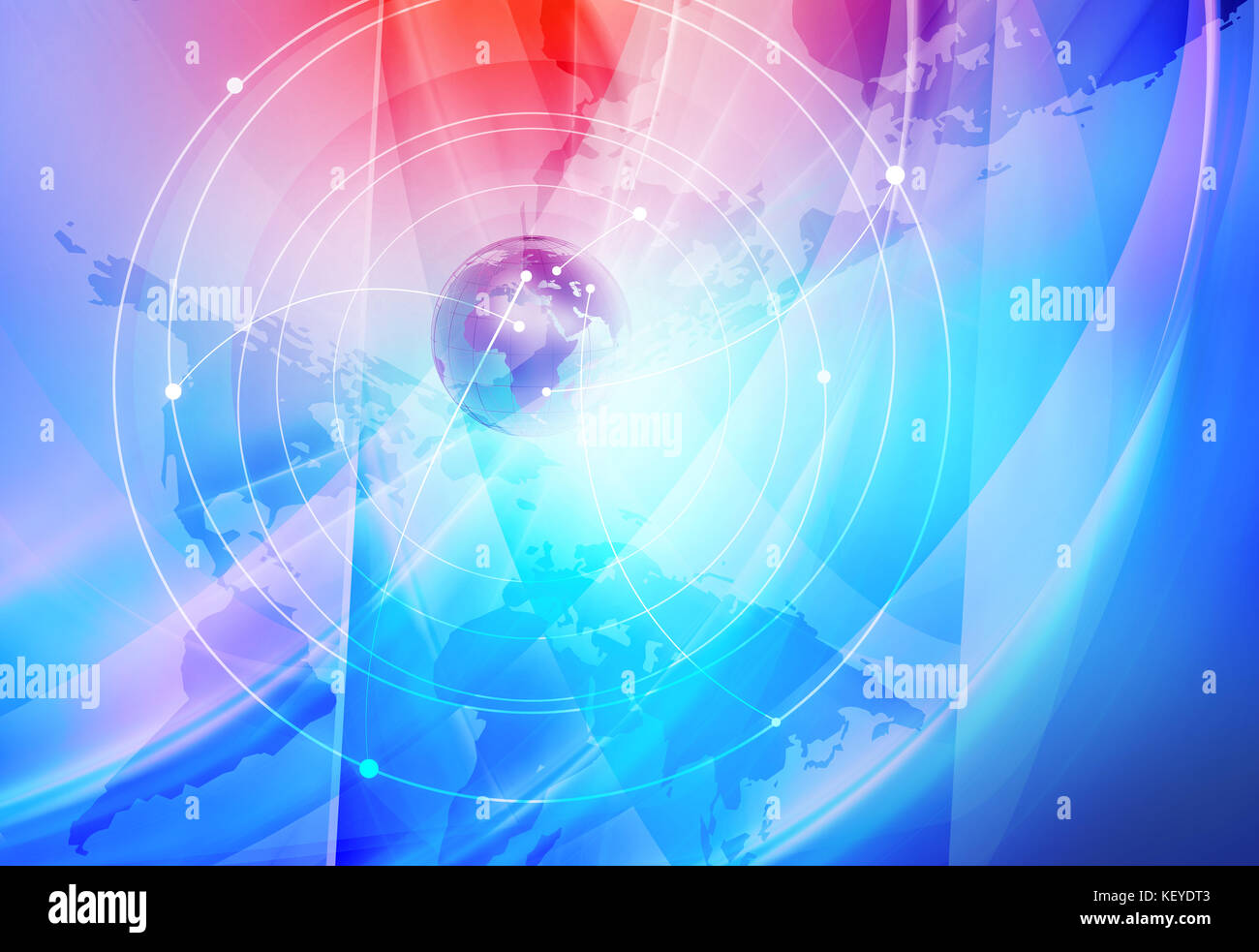 Global Internet Connections Background Through the Digital World ...