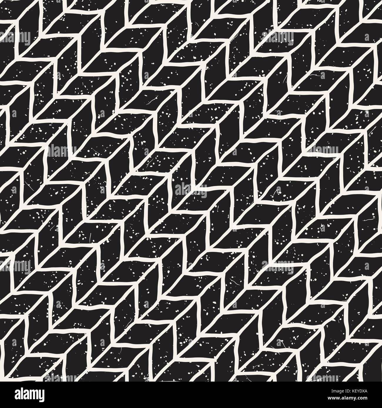 Seamless pattern with hand drawn brush strokes. Ink doodle grunge ...