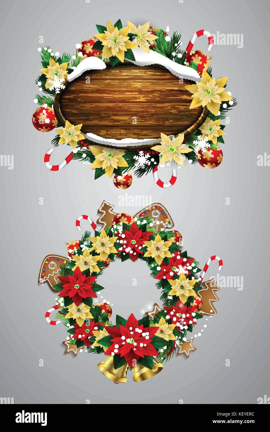 Vector wooden christmas board Stock Vector Image & Art - Alamy