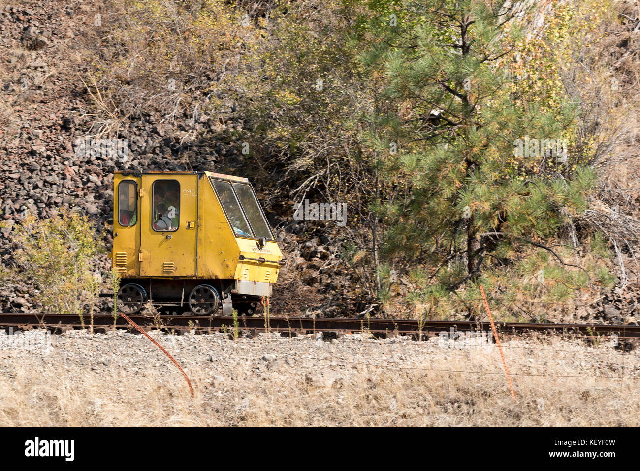 Touring on the Union Wallowa Railroad in Northeast Oregon in a
