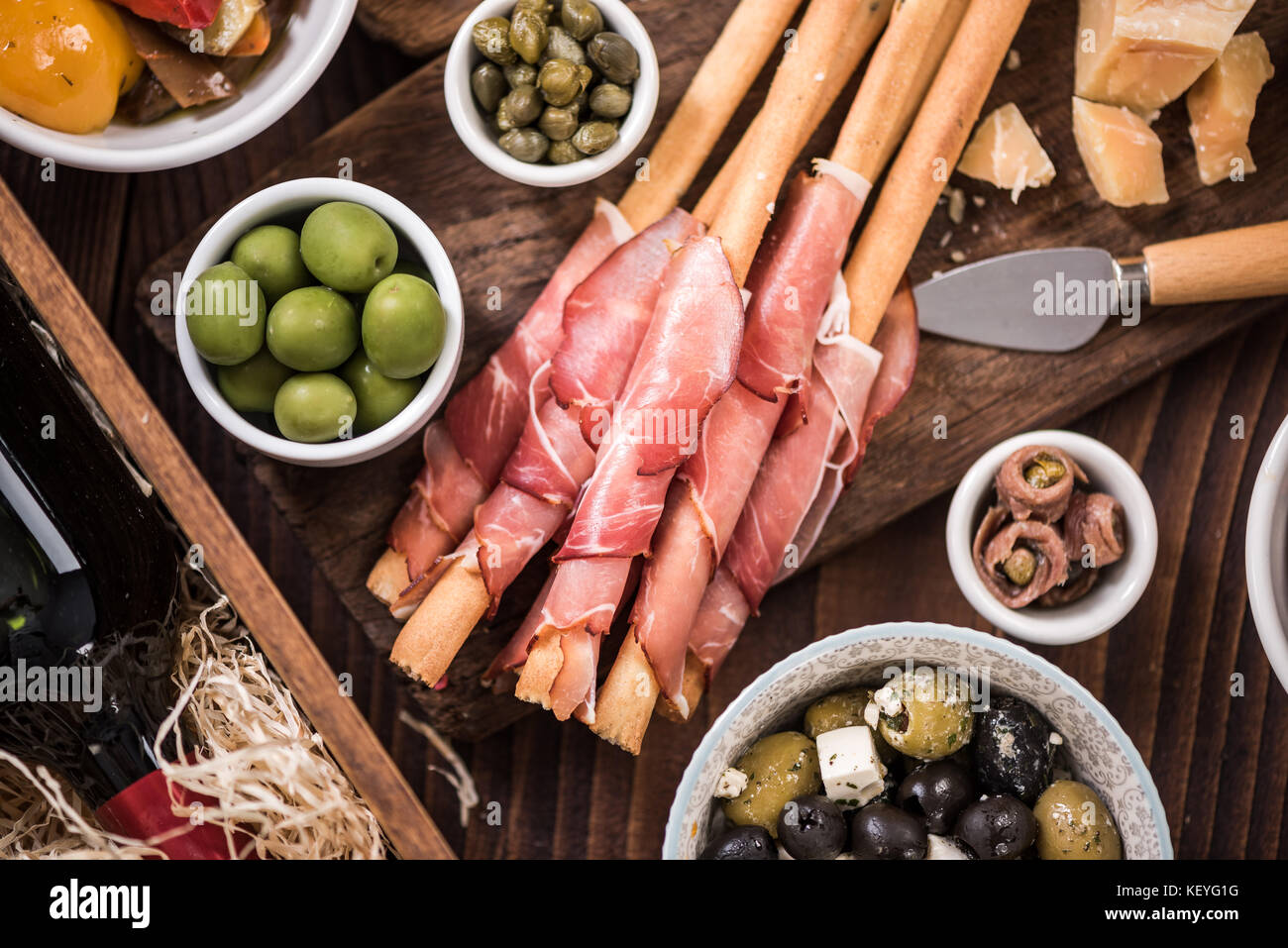 Regional spanish tapa apetizer in bar Stock Photo - Alamy