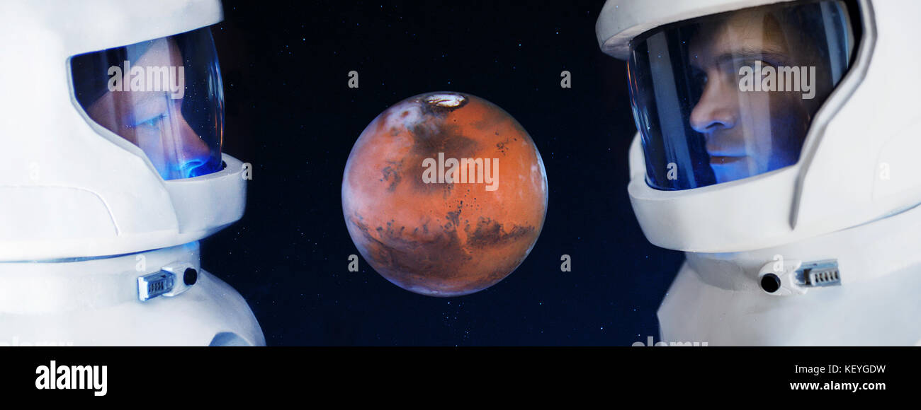 Astronaut looking at mars hi-res stock photography and images - Alamy