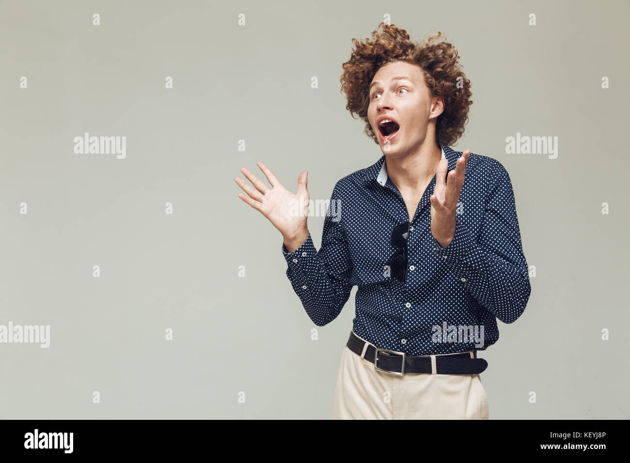 Man shock retro hi-res stock photography and images - Alamy